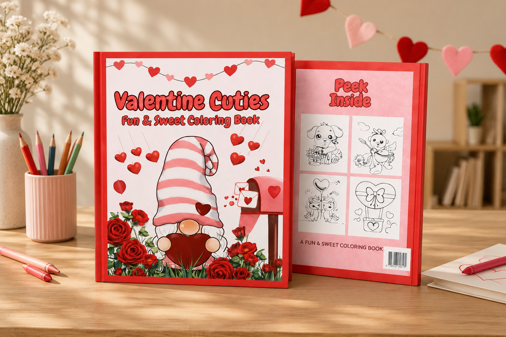 Valentine Cuties: Fun & Sweet Coloring Book